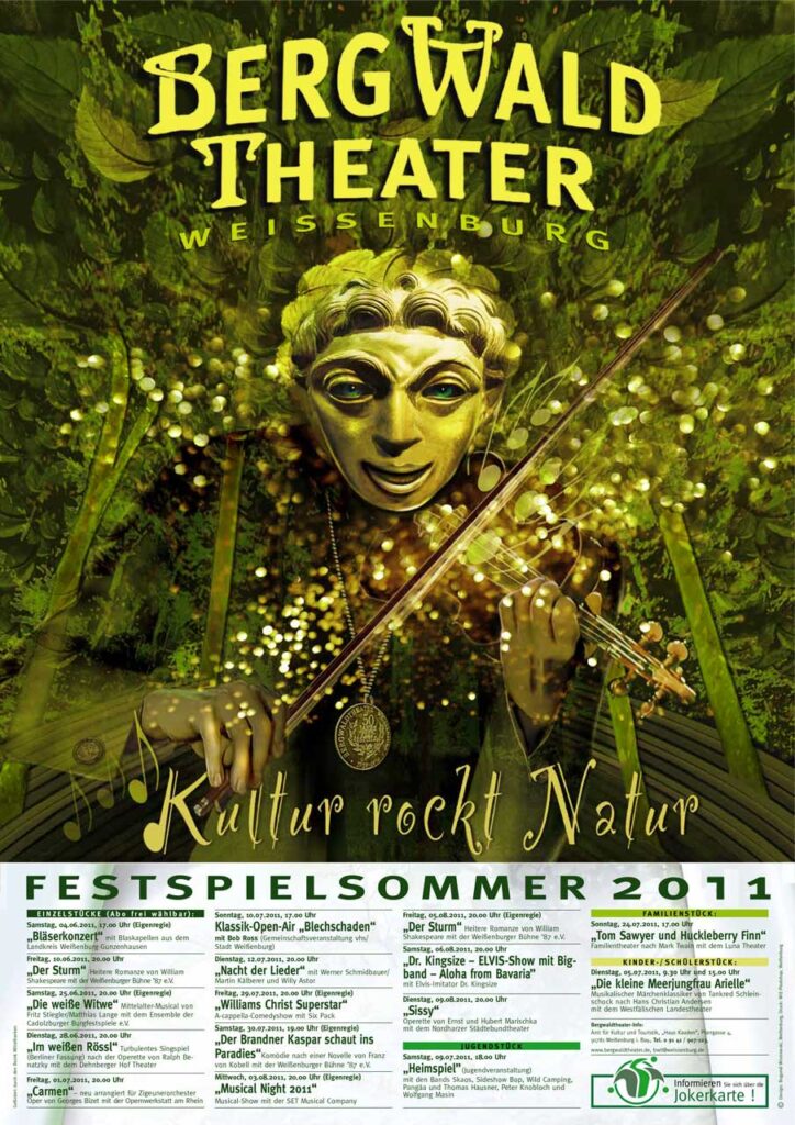 Plakatentwurf Bergwaldtheater Weißenburg