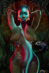 ART-Erotik-24 - Painting-Colors-Black-Chamäleon-5